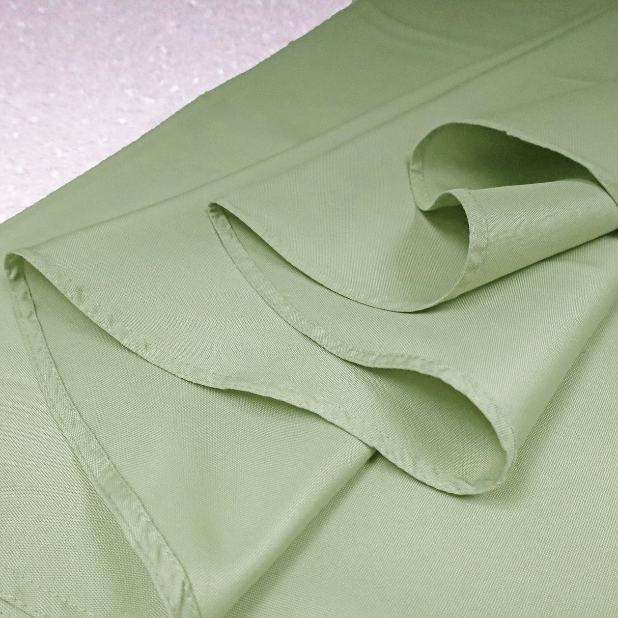Round Polyester Tablecloth 132 Seamless Sage Green