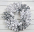 30” Caprico Silver & White Wreath