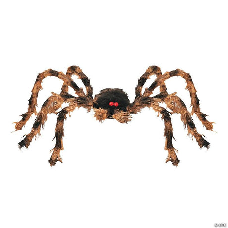 30-Inch Posable Tarantula Halloween Décor with Plush and Sisal Accents
