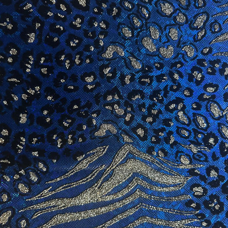 Nylon Spandex Safari Hologram Foil Fabric