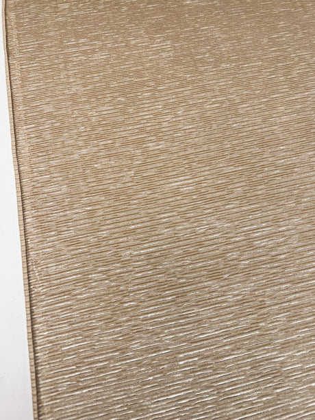 Beige Ribbed Knitted Lurex Fabric
