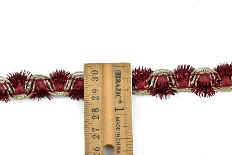 Tinsel Fiber Trim Multi-Color Christmas