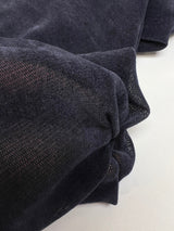 Nylon Viscose Flock Mesh Fabric Blue Shade