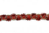 Tinsel Fiber Trim Multi-Color Christmas