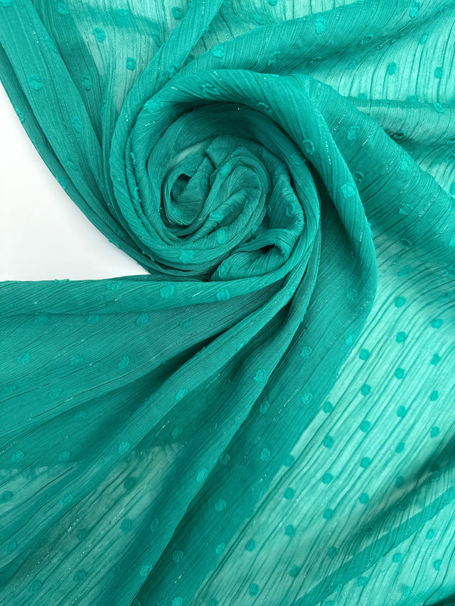 Polyamide Lurex Chiffon Orange Pink
