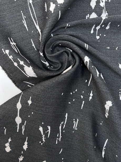 Polyester Acetate Twill Abstract Melange Fabric