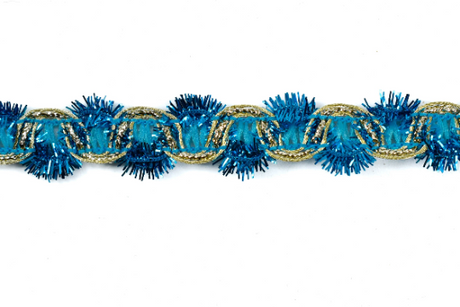 Tinsel Fiber Trim Multi-Color Christmas