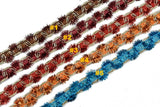 Tinsel Fiber Trim Multi-Color Christmas