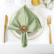 Velvet Cloth Dinner Napkins 20x20 Sage Green