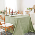 Rectangular Velvet Tablecloth 90x132 Sage Green