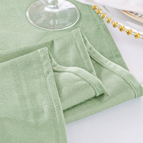 Velvet Table Runner 13x108 Sage Green
