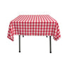 Square Tablecloth Polyester Fabric - Checkered Gingham Plaid, 30" X 30" (1 Piece)
