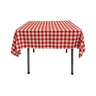 Square Tablecloth Polyester Fabric - Checkered Gingham Plaid, 30" X 30" (1 Piece)