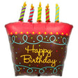 Birthday Cake With Candles Foil Balloon