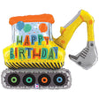 Foil Balloon Boys Birthday Construction Excavator