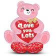 Foil Balloon Blush Bear Hugs AirLoonz