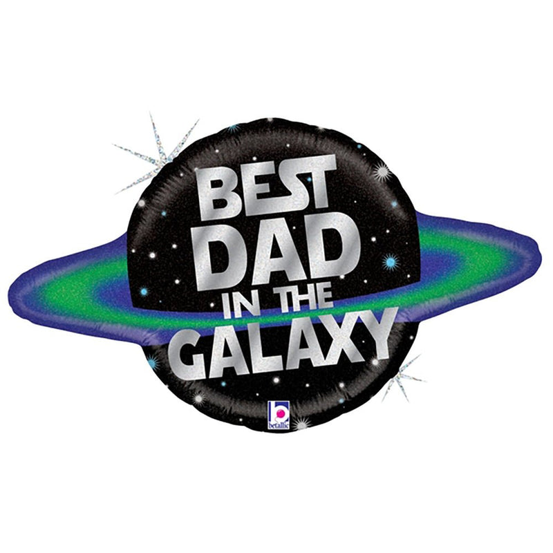 Foil Balloon Galactic Dad 31 Inch