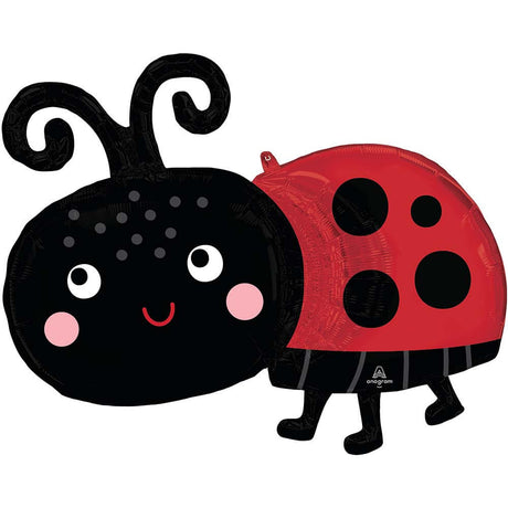 Ladybug Foil Balloon 31 Inch Happy Ladybug