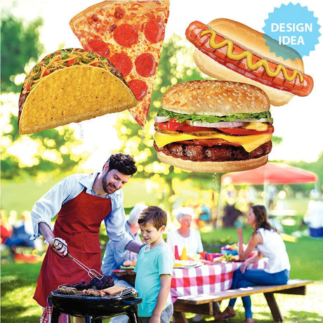 Cheeseburger Foil Balloon 31 Inch