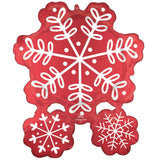 Foil Balloon Satin Nordic Snowflakes