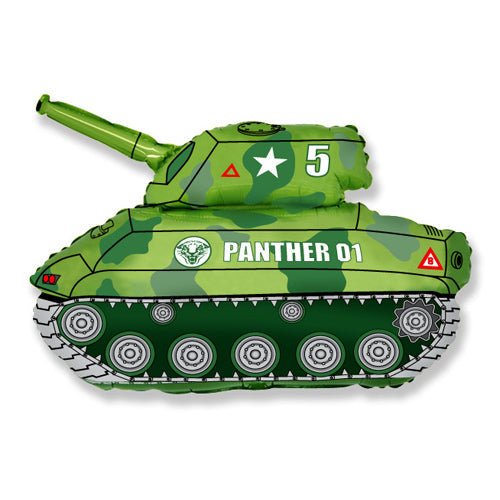 Foil Balloon Tank Green 31 Inch