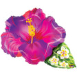 Plastic Balloon Tropical Flower Purple