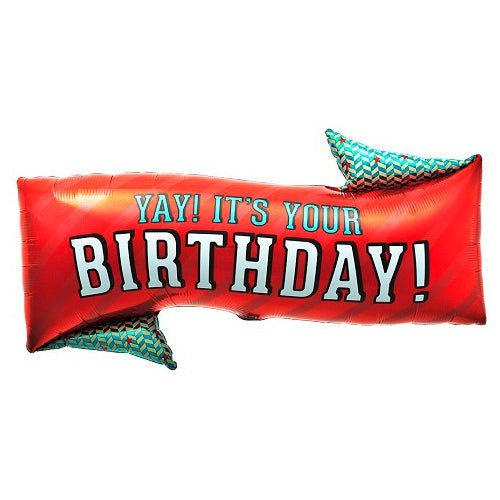 Foil Balloon Birthday Banner