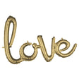 Foil Balloon Love White Gold