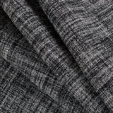 Black/White Stiff Boucled Wool Double Cloth