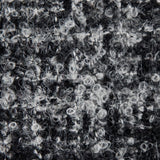 Black/White Stiff Boucled Wool Double Cloth