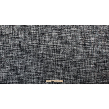 Black/White Stiff Boucled Wool Double Cloth