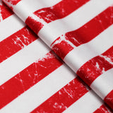 Vintage Stars - Stripes Polyester Spandex Fabric - American Flag Stars And Stripes, Royal/White And Red/White, 58/60" Width (1 Yard)