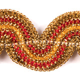 Metallic Gold and Yellow Braided Ric Rac - 1"
