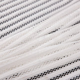 Ecru Ribbed Knit/Novelty Netting