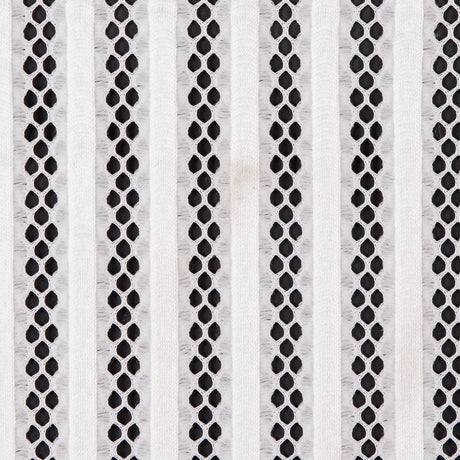 Ecru Ribbed Knit/Novelty Netting
