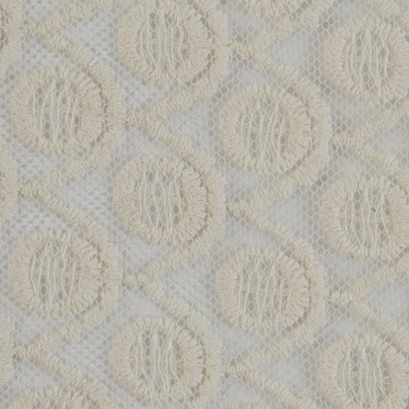 Famous NYC Designer Off-White Scalloped Lace on Netting