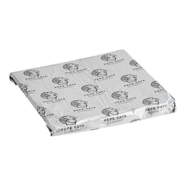 Pepe Saya Unfractionated Unsalted Lamination Butter Sheet 82-86% Butterfat 2.2 lb. - 10/Case