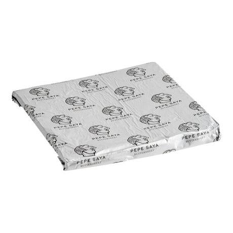 Pepe Saya Unfractionated Unsalted Lamination Butter Sheet 82-86% Butterfat 2.2 lb. - 10/Case