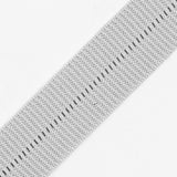 Gray Stretch Fold Over Grosgrain - 0.625"