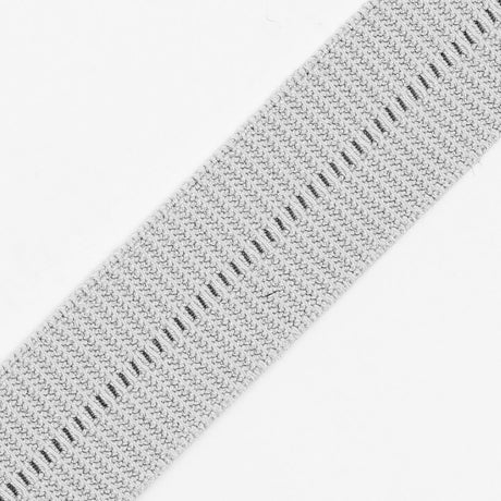 Gray Stretch Fold Over Grosgrain - 0.625"