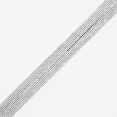 Gray Stretch Fold Over Grosgrain - 0.625"