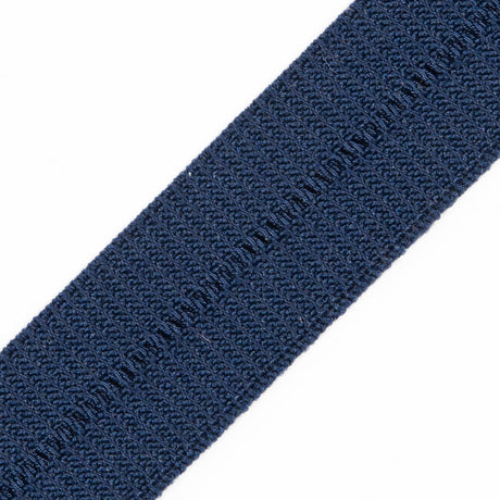 Navy Stretch Fold Over Grosgrain - 0.625"