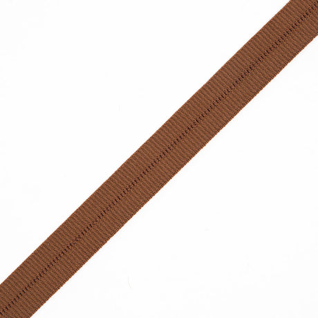 Brown Stretch Fold Over Grosgrain - 0.625"