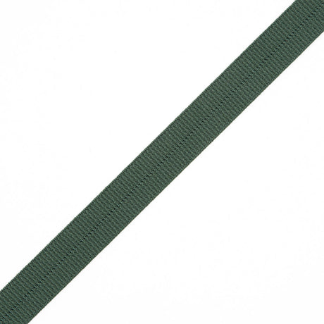 Green Stretch Fold Over Grosgrain - 0.625"