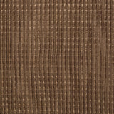 Small Brown Quilted Lamb Hide w/ Black Knit Backing