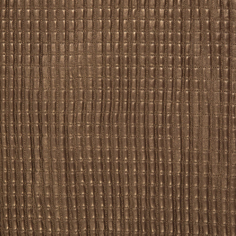 Small Brown Quilted Lamb Hide w/ Black Knit Backing