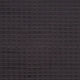 Small Brown Quilted Lamb Hide w/ Black Knit Backing