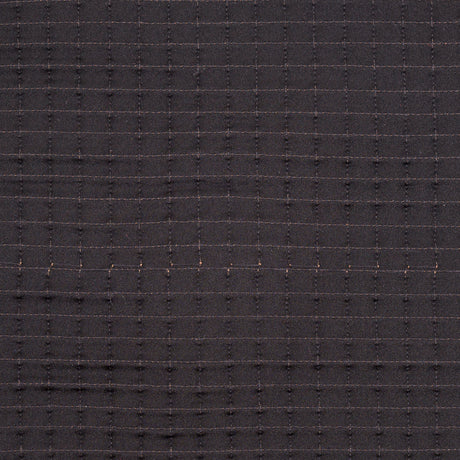 Small Brown Quilted Lamb Hide w/ Black Knit Backing