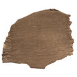 Small Brown Quilted Lamb Hide w/ Black Knit Backing
