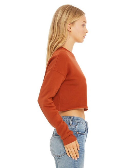 BELLA+CANVAS Ladies Cropped Fleece Crew Sweatshirt